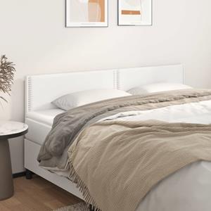VidaXL Hoofdborden 2 st 100x5x78/88 cm kunstleer wit