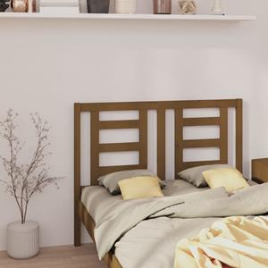 VidaXL Hoofdbord 146x4x100 cm massief grenenhout honingbruin