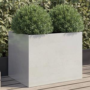 VidaXL Plantenbak 62x47x46 cm roestvrij staal zilverkleurig