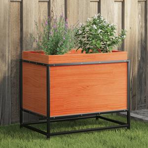 VidaXL Plantenbak 60x40x50 cm massief grenenhout wasbruin
