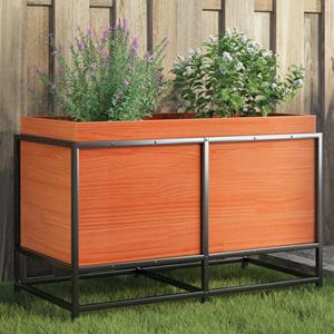 VidaXL Plantenbak 80x40x50 cm massief grenenhout wasbruin