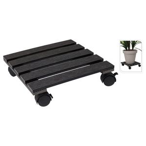 ProGarden Plantentrolley vierkant 29x29 cm grijs