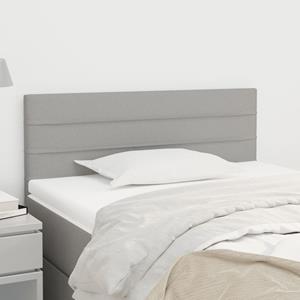 VidaXL Hoofdbord 90x5x78/88 cm stof lichtgrijs