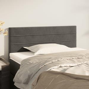 VidaXL Hoofdbord 90x5x78/88 cm fluweel donkergrijs