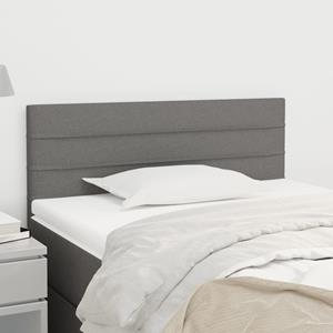 VidaXL Hoofdbord 100x5x78/88 cm stof donkergrijs