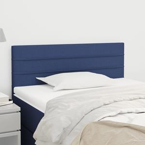 VidaXL Hoofdbord 100x5x78/88 cm stof blauw