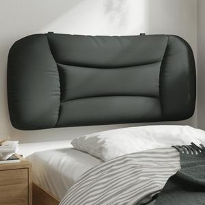VidaXL Hoofdbordkussen 90 cm stof donkergrijs