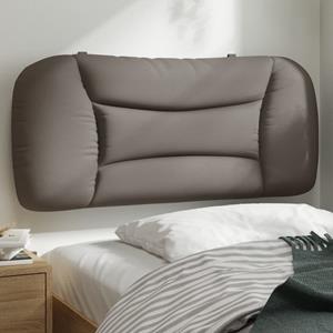 VidaXL Hoofdbordkussen 90 cm stof taupe