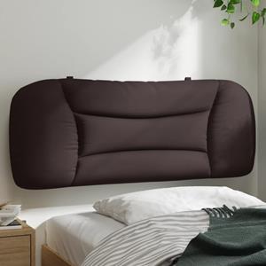 VidaXL Hoofdbordkussen 100 cm stof donkerbruin