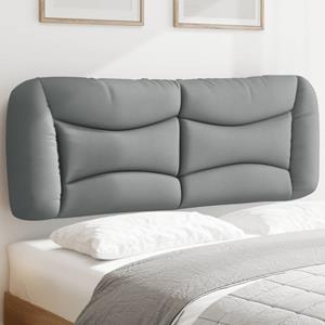 VidaXL Hoofdbordkussen 120 cm stof lichtgrijs