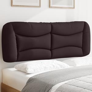 VidaXL Hoofdbordkussen 120 cm stof donkerbruin