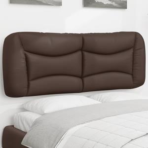 VidaXL Hoofdbordkussen 120 cm kunstleer bruin
