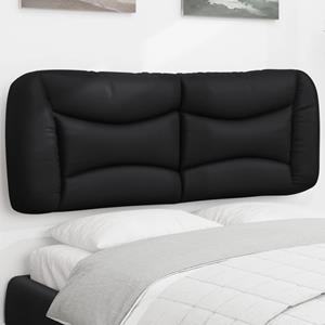 VidaXL Hoofdbordkussen 140 cm kunstleer zwart