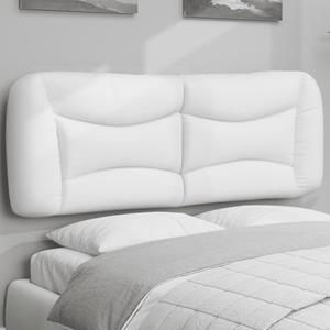 VidaXL Hoofdbordkussen 140 cm kunstleer wit