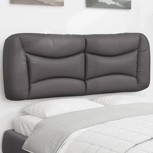 VidaXL Hoofdbordkussen 140 cm kunstleer grijs