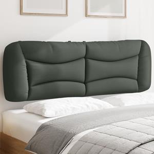 VidaXL Hoofdbordkussen 160 cm stof donkergrijs