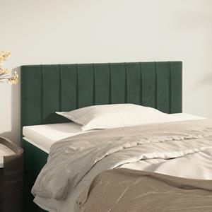 VidaXL Hoofdbord 80x5x78/88 cm fluweel donkergroen
