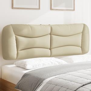 VidaXL Hoofdbordkussen 160 cm stof crèmekleurig