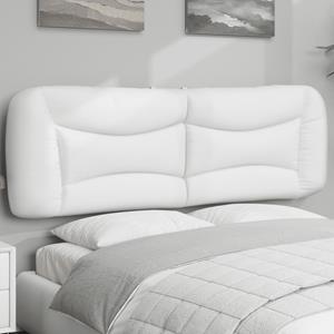 VidaXL Hoofdbordkussen 160 cm kunstleer wit