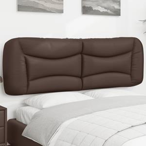 VidaXL Hoofdbordkussen 160 cm kunstleer bruin