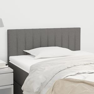 VidaXL Hoofdbord 90x5x78/88 cm stof donkergrijs
