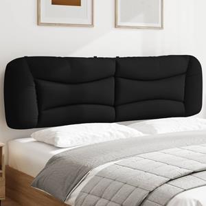 VidaXL Hoofdbordkussen 180 cm stof zwart