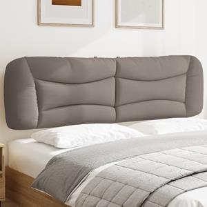 VidaXL Hoofdbordkussen 180 cm stof taupe