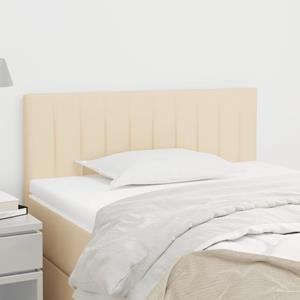 VidaXL Hoofdbord 90x5x78/88 cm stof crèmekleurig