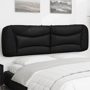 VidaXL Hoofdbordkussen 180 cm kunstleer zwart