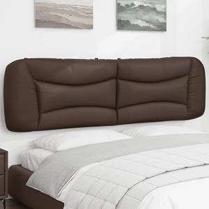 VidaXL Hoofdbordkussen 180 cm kunstleer bruin