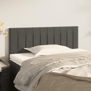 VidaXL Hoofdbord 90x5x78/88 cm fluweel donkergrijs