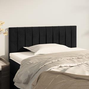 VidaXL Hoofdbord 90x5x78/88 cm fluweel zwart