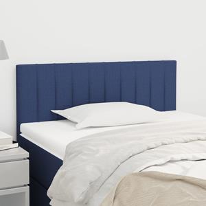 VidaXL Hoofdbord 100x5x78/88 cm stof blauw
