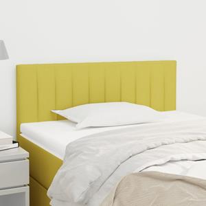 VidaXL Hoofdbord 100x5x78/88 cm stof groen