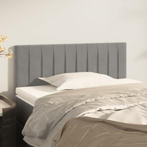 VidaXL Hoofdbord 100x5x78/88 cm fluweel lichtgrijs