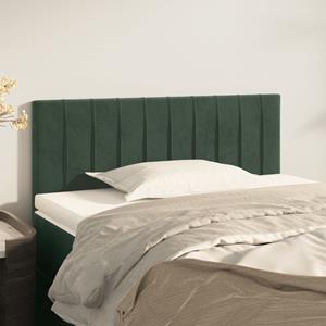 VidaXL Hoofdbord 100x5x78/88 cm fluweel donkergroen