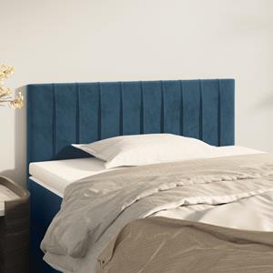 VidaXL Hoofdbord 100x5x78/88 cm fluweel donkerblauw