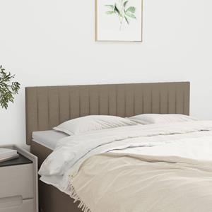 VidaXL Hoofdborden 2 st 72x5x78/88 cm stof taupe 8720287150909
