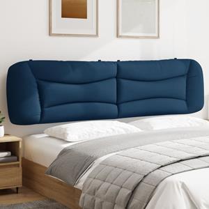 VidaXL Hoofdbordkussen 200 cm stof blauw