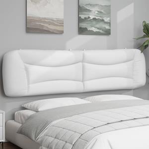 VidaXL Hoofdbordkussen 200 cm kunstleer wit