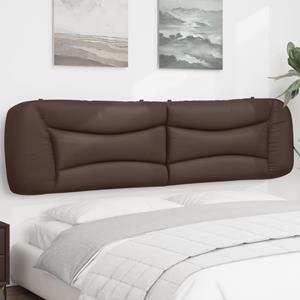 VidaXL Hoofdbordkussen 200 cm kunstleer bruin