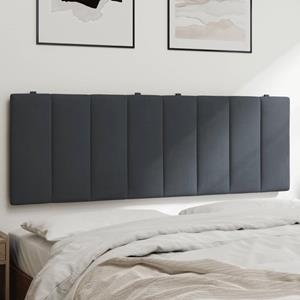 VidaXL Hoofdbordkussen 120 cm fluweel donkergrijs