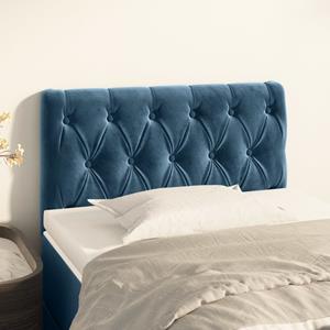 VidaXL Hoofdbord 80x7x78/88 cm fluweel donkerblauw 8720287151548