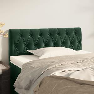 VidaXL Hoofdbord 90x7x78/88 cm fluweel donkergroen