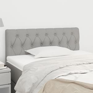 VidaXL Hoofdbord 100x7x78/88 cm stof lichtgrijs