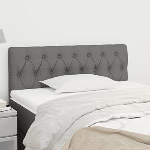 VidaXL Hoofdbord 100x7x78/88 cm stof donkergrijs