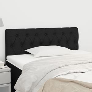 VidaXL Hoofdbord 100x7x78/88 cm stof zwart