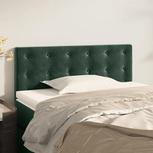 VidaXL Hoofdbord 80x5x78/88 cm fluweel donkergroen