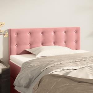 VidaXL Hoofdbord 80x5x78/88 cm fluweel roze