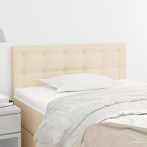 VidaXL Hoofdbord 100x5x78/88 cm stof crèmekleurig
